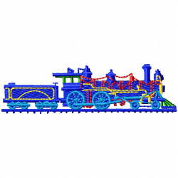 Trains Embroidery Design 3